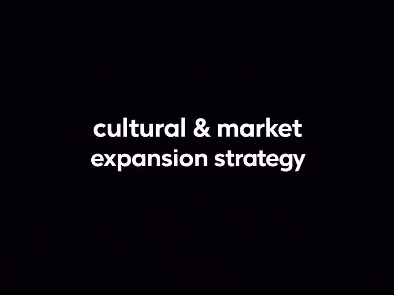 Cover image for Cultural & Market Expansion Strategy