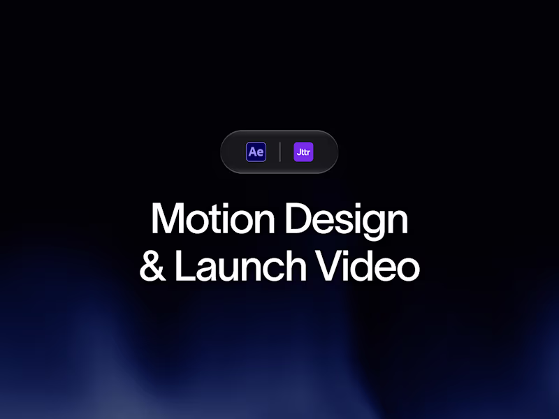 Cover image for Motion Design & Launch Video