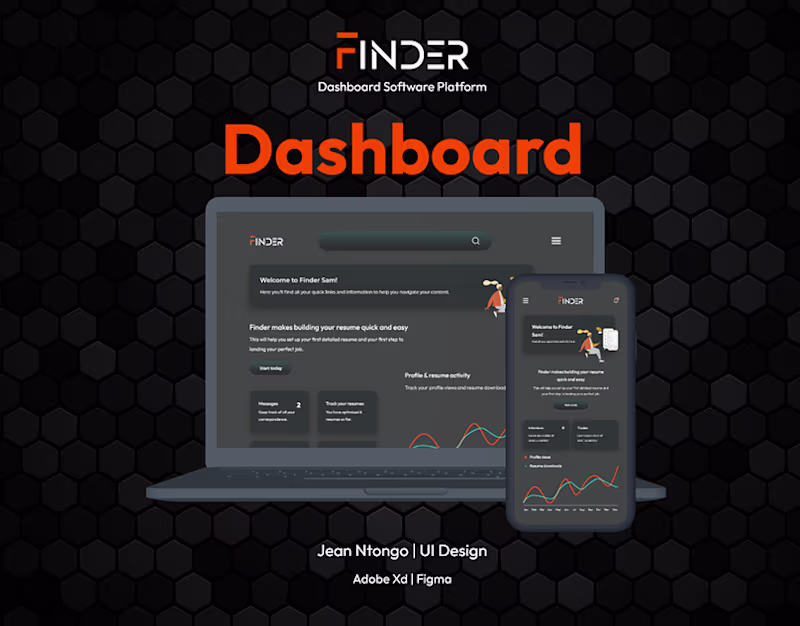 Cover image for Finder: Dashboard UI on Behance