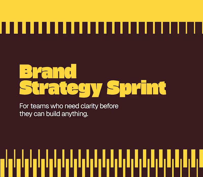Cover image for Brand Strategy Sprint