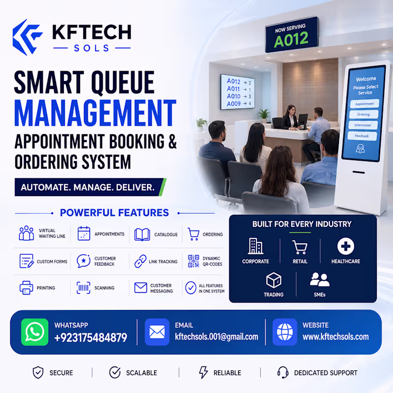 Cover image for Token Queue Management Software for Hospitals and Clinics