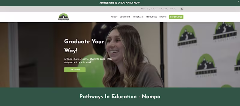 Cover image for Pathways in Education (https://az.pathwaysineducation.org/):