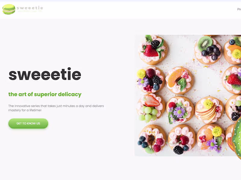 Cover image for Website Development for Sweetie Shop