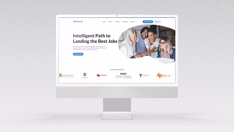 Cover image for Quinncia | Improving Student Engagement for AI Interviews