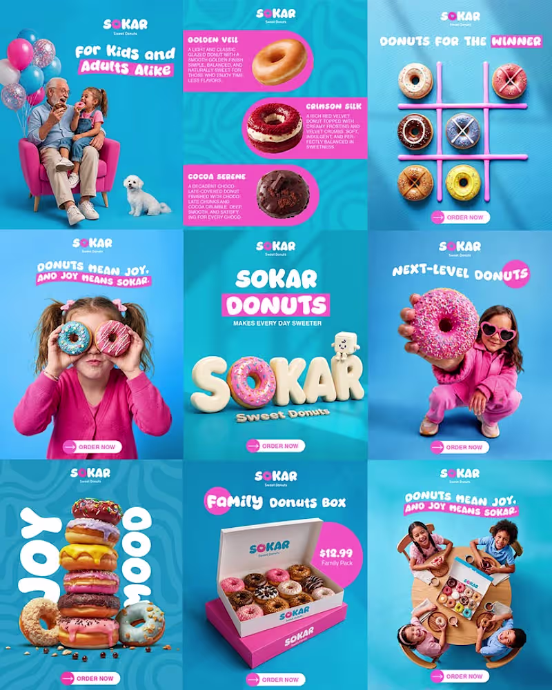 Cover image for SOKAR Donuts | Social Media