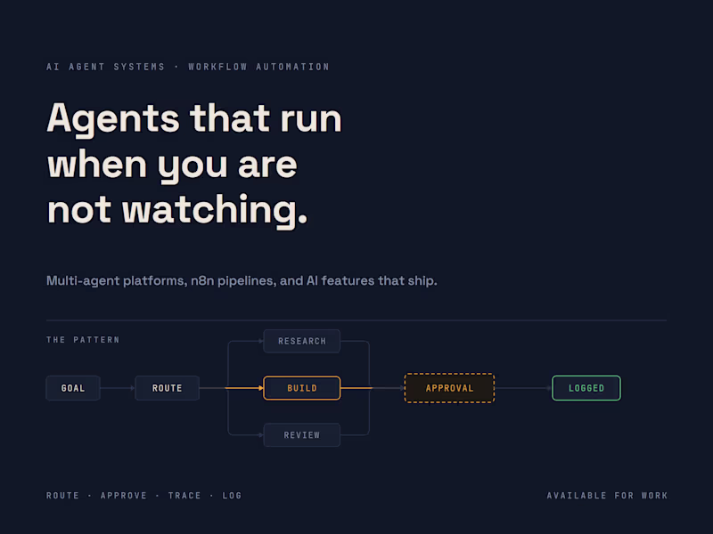 Cover image for AI Agent Systems & Workflow Automation for Small Teams