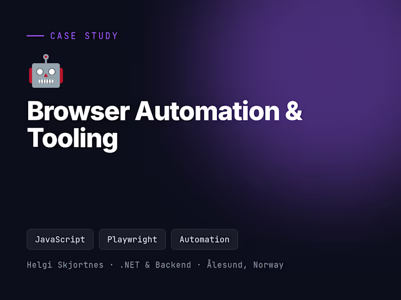 Cover image for Browser Automation & Game Tooling