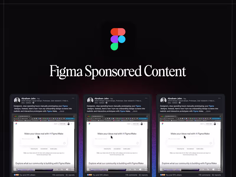 Cover image for Sponsored LinkedIn Content Collaboration for Figma