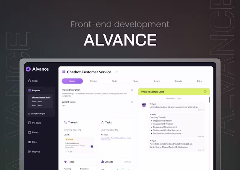 Cover image for Alvance offers easy AI-powered project