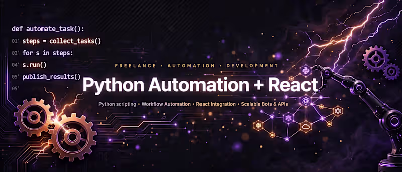 Cover image for Python Automation or React Feature