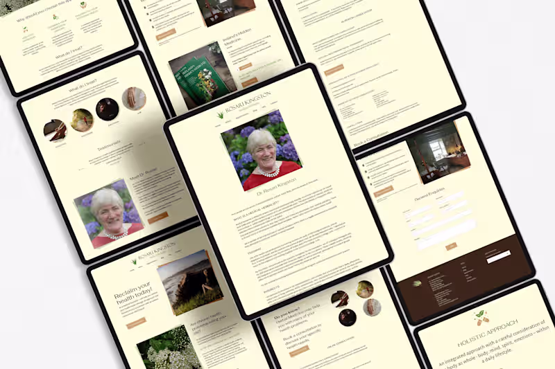 Cover image for Managing Dr. Rosari Kingston's website