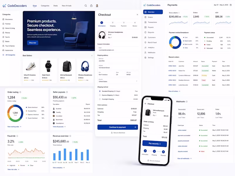 Cover image for Marketplace, Checkout & Payments