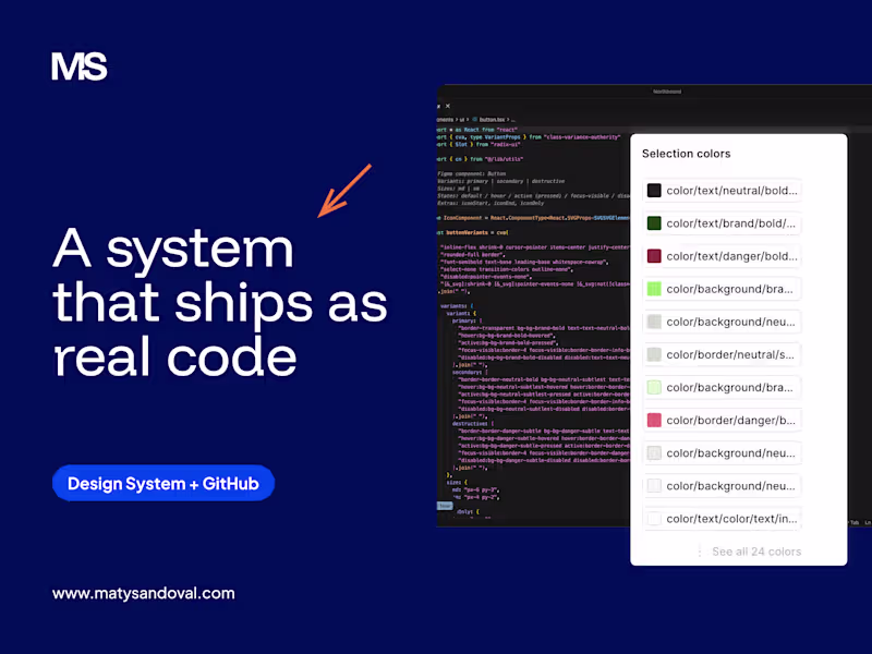 Cover image for Code-Ready Design System: Figma + GitHub Repo