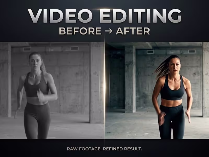 Cover image for A before-and-after sportswear editing concept