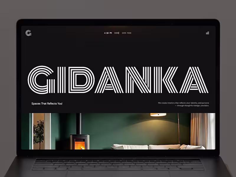Cover image for Gidanka — Interior Design Framer