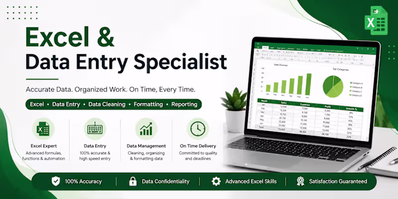 Cover image for Excel Data Entry & Data Cleaning