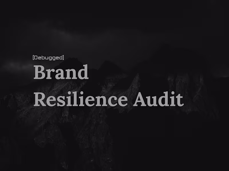 Cover image for Brand Resilience Audit