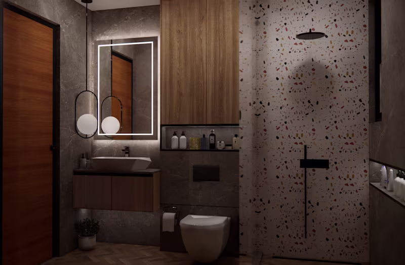 Cover image for Modern Bathroom Design & 3D Visualization