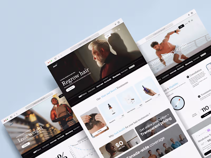 Cover image for Jack health - Framer website