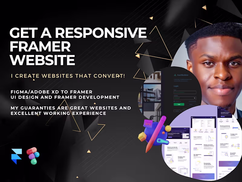 Cover image for A Framer expert will build a responsive framer website for you