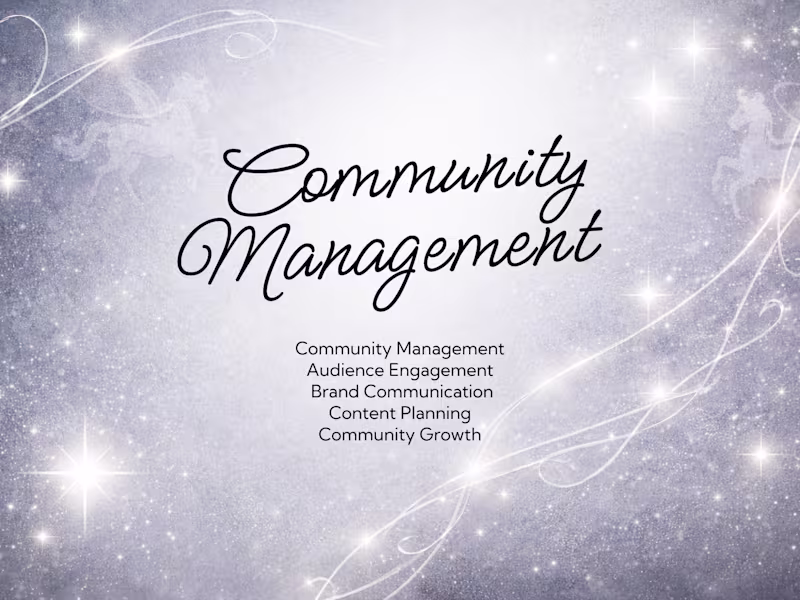 Cover image for Community Management