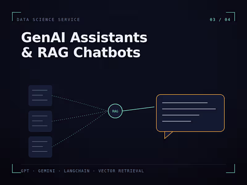 Cover image for GenAI Assistants & RAG Chatbots