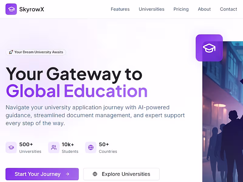 Cover image for SkyRowX: AI-Powered Education Platform