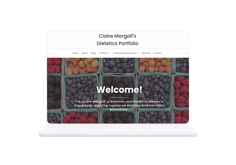 Cover image for Nutritionist Academic Portfolio & Blog
