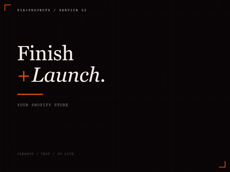 Cover image for Finish and Launch Your Shopify Store