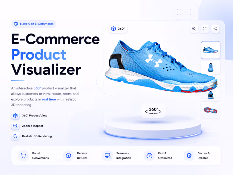 Cover image for 3D E-Commerce Product Visualizer |