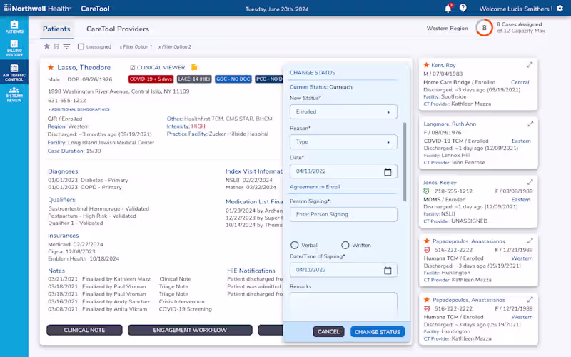 Cover image for Patient Caseload Management System
Post-discharge follow-up