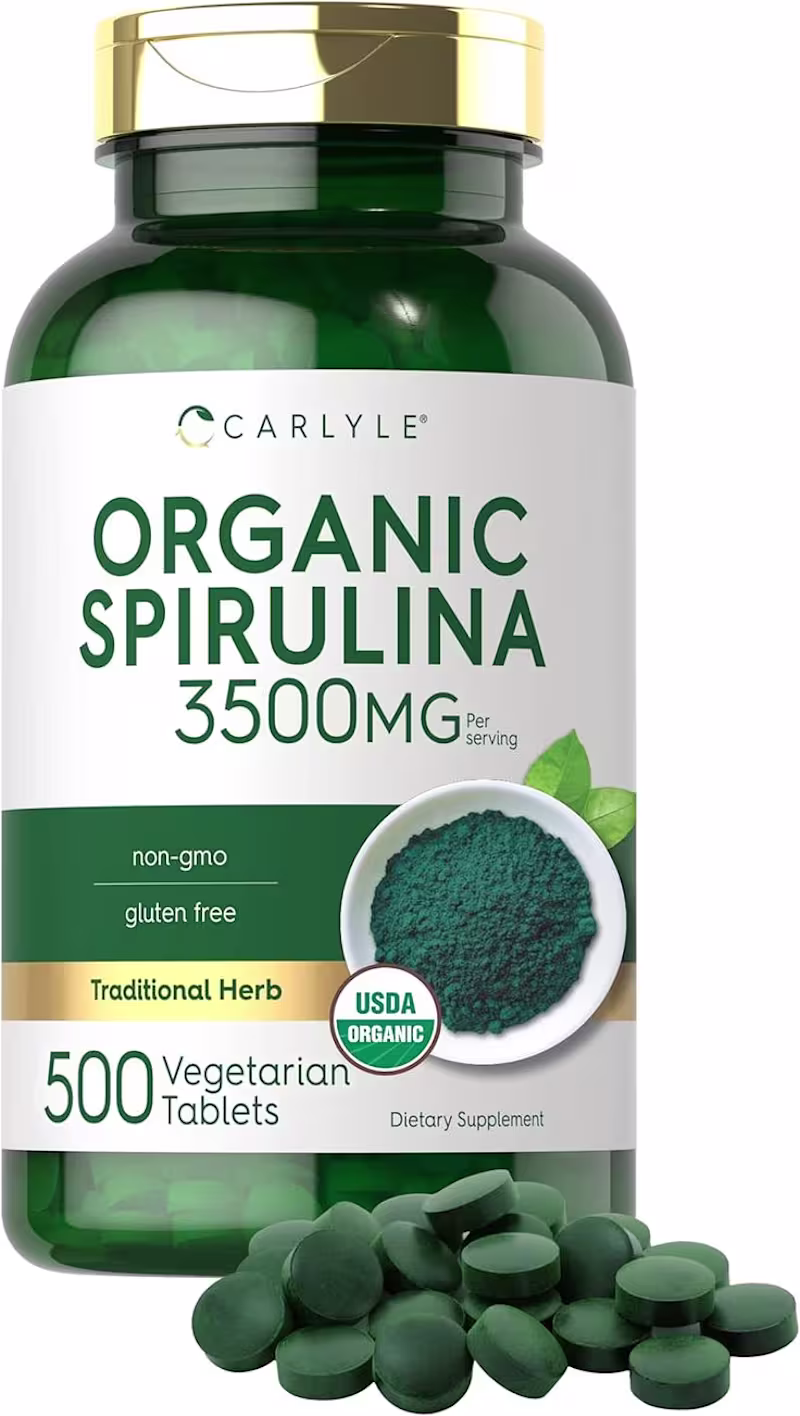 Cover image for Organic Spirulina Supplement Packaging Design