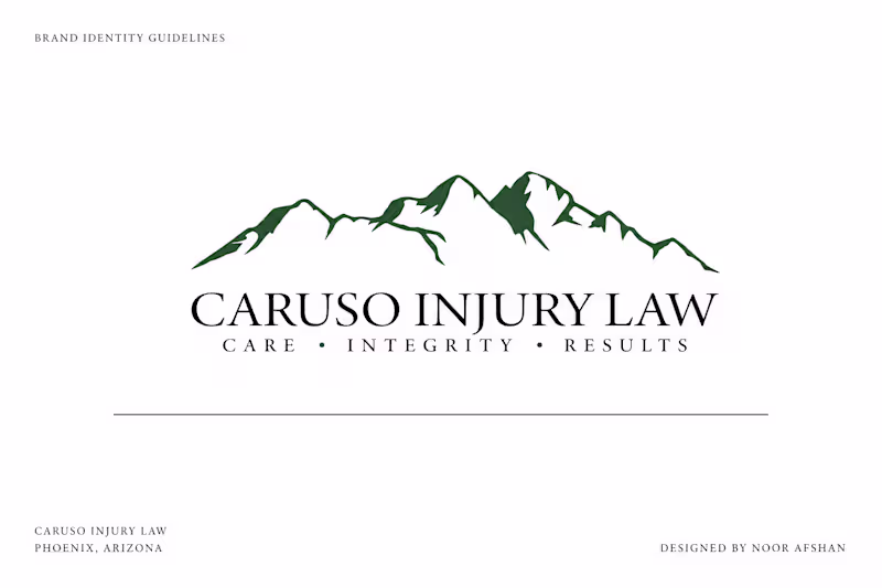 Cover image for Caruso Injury Law — Complete Brand Identity Guide
