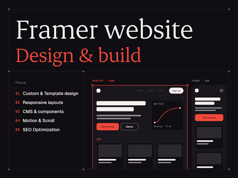 Cover image for Framer Website Design & Build