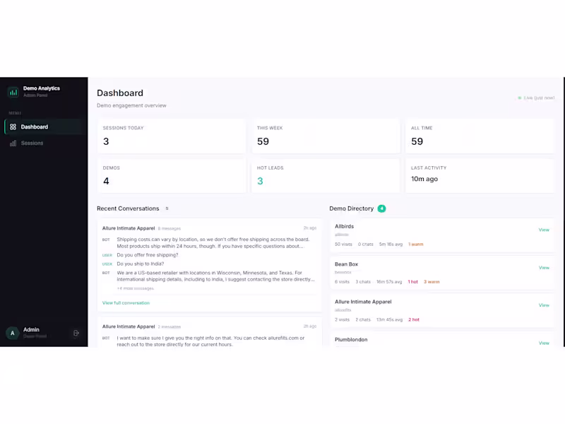Cover image for Pre-Built AI Chatbot Demos for Prospect Outreach