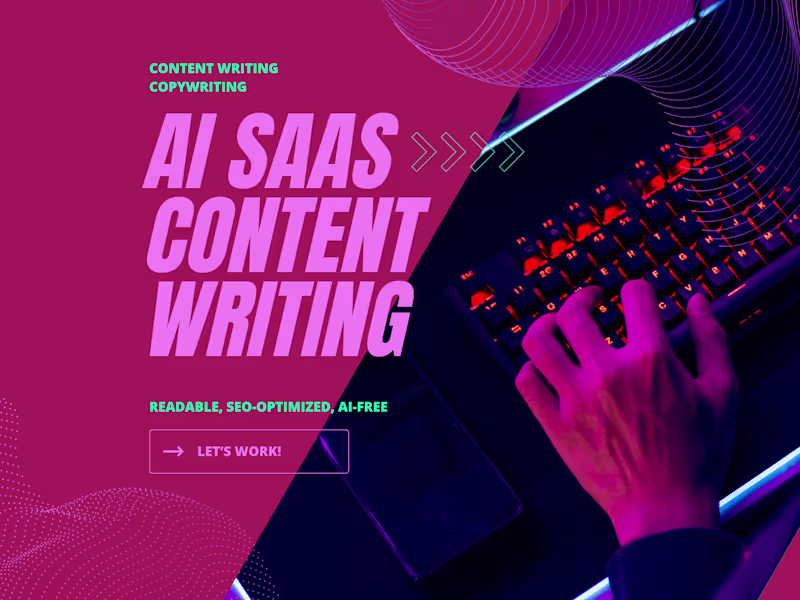 Cover image for Written content for an AI SaaS chatbot tool