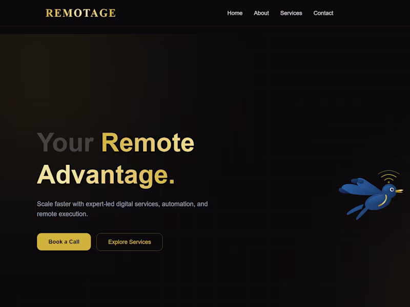 Cover image for Designed and developed Remotage, a