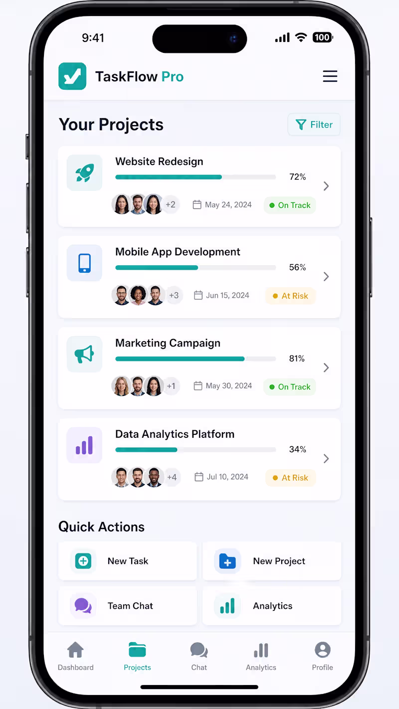 Cover image for TaskFlow Pro is a modern,
