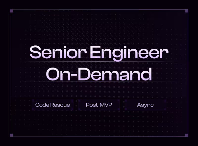 Cover image for Engineering Partner for Founders Already Shipping