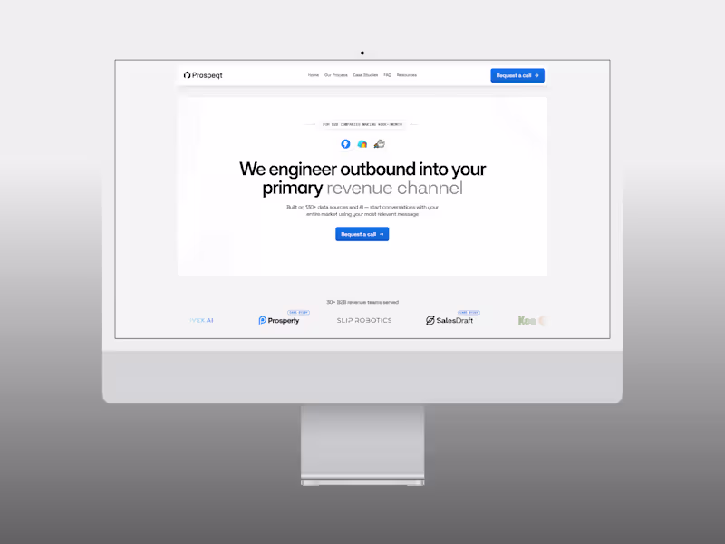 Cover image for Prospeqt — Website Design & Framer Development