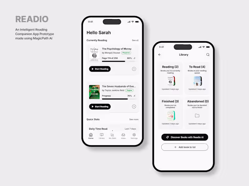 Cover image for Readio - Intelligent Reading Companion App 