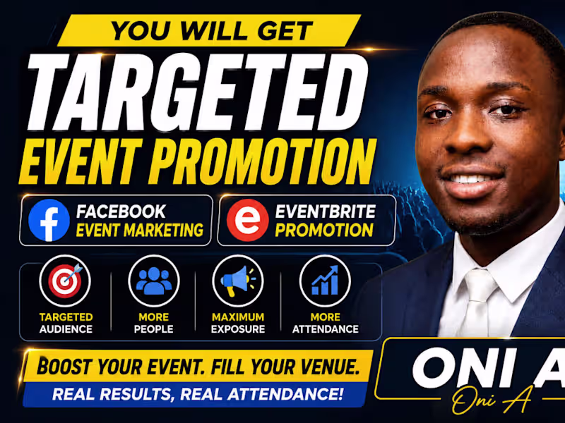 Cover image for You will get targeted event promotion, Facebook event marketing