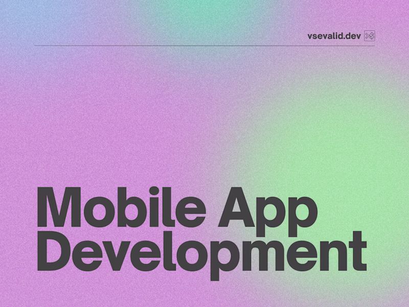 Cover image for Mobile App Development