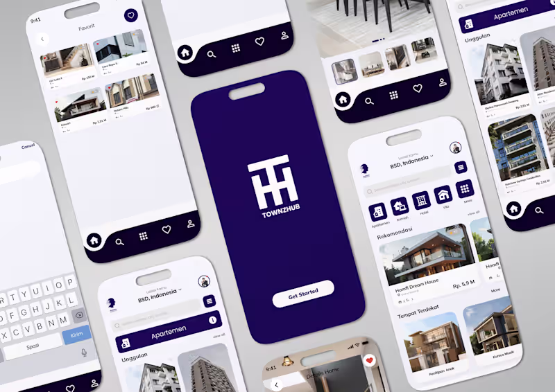 Cover image for Designed the UI/UX for TownzHub,