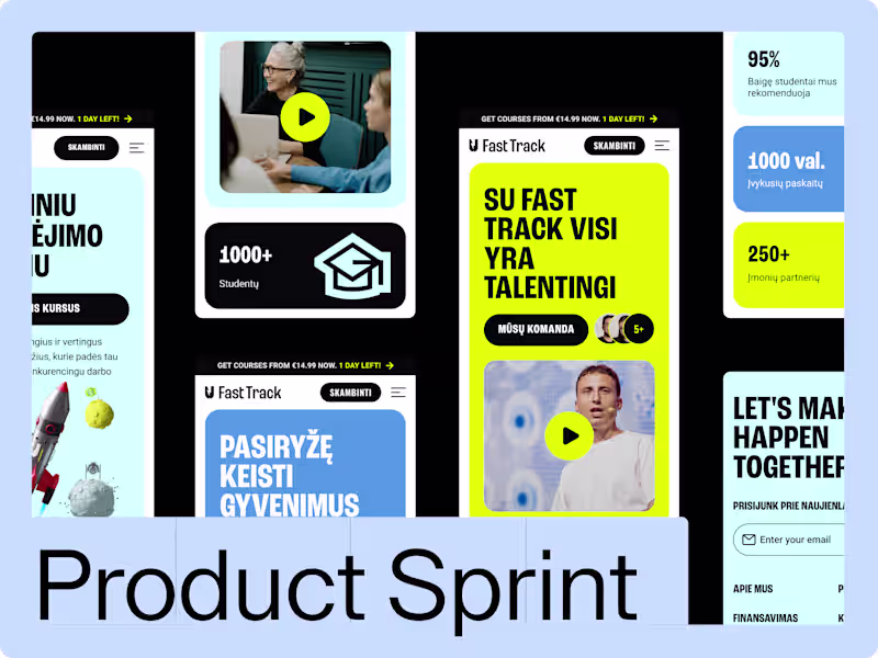 Cover image for Product Design Sprint: One Flow