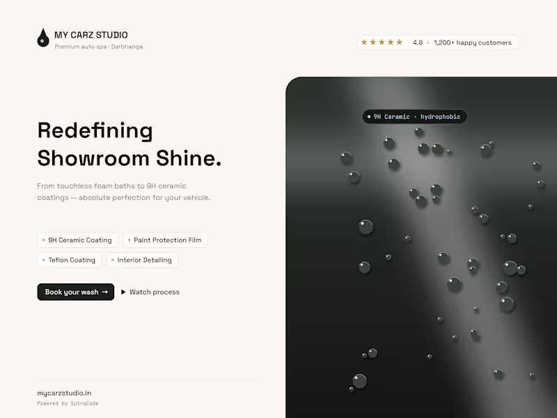 Cover image for 🚗✨ Redefining Showroom Shine —