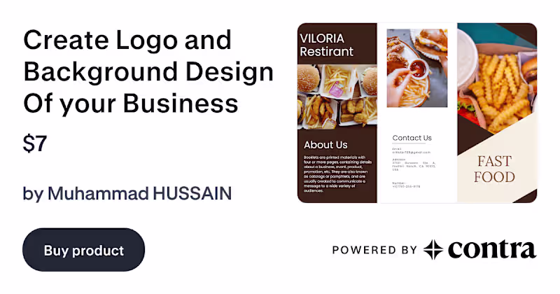 Cover image for Creative Restaurant Branding and Graphic Design