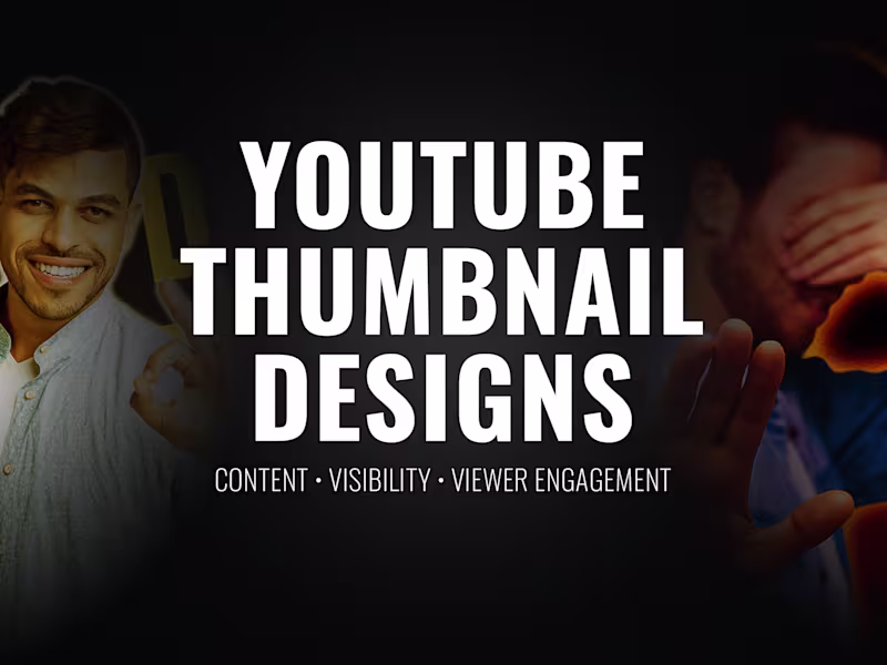 Cover image for YouTube Thumbnail Designs for Content & Engagement