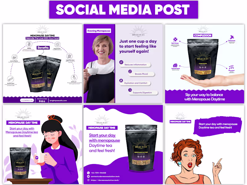 Cover image for Social Media Visual Strategy for Bright Peace