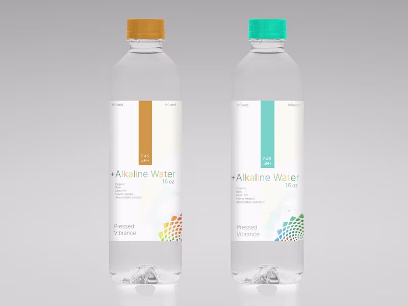 Cover image for Alkaline Water product label